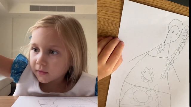 Как нарисовать принцессу ? Рисование 5 лет смотреть онлайн