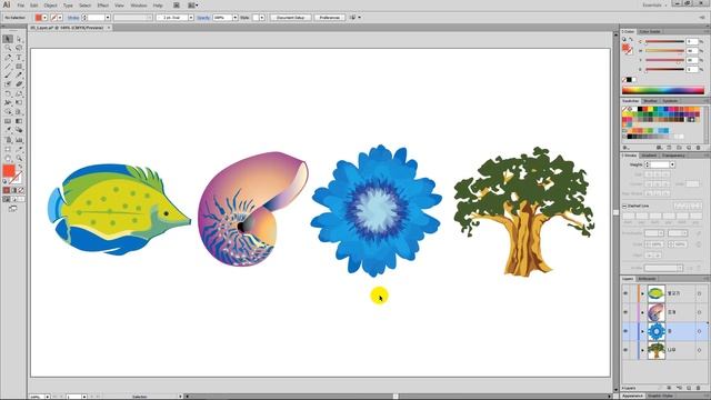 일러스트레이터 강좌 #5. 레이어 패널 활용하기 смотреть онлайн