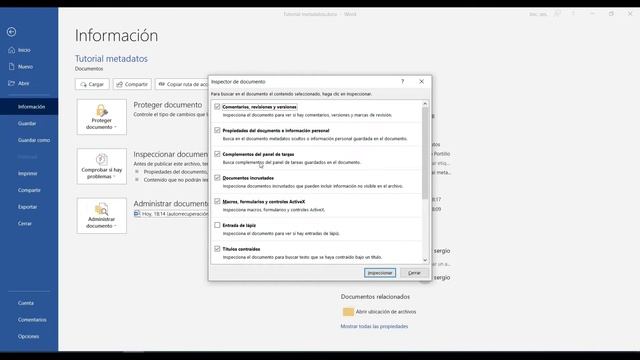? Como ELIMINAR METADATOS de un WORD, EXCEL o POWERPOINT | SIN PROGRAMAS DE TERCEROS смотреть онлайн