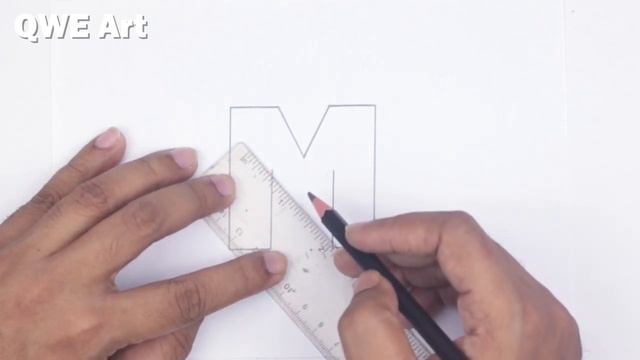 3D Letter Drawing - M смотреть онлайн