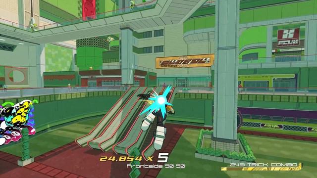 Bomb Rush Cyberfunk - Easy spot in the Millennium Mall to get the In The Flow achievement! смотреть онлайн