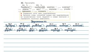 Упражнение 32. Русский язык 3 класс. Часть 2.