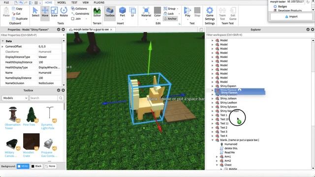 how to make a 3d morph in roblox studio! смотреть онлайн