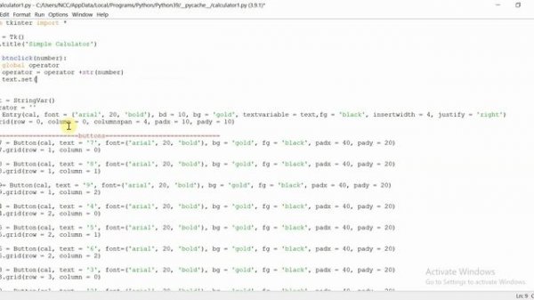 How to make a calculator using python in hindi | tkinter module