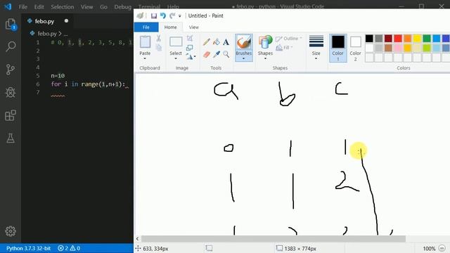 18 Fibonacci series in python | Python tutorial in Hindi смотреть онлайн