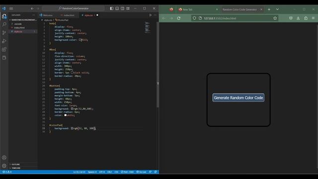 Color Code Generator [HTML ,CSS,JavaScript] смотреть онлайн