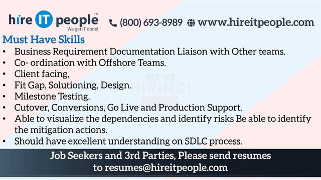 Oracle eBS Functional Jobs | Discrete Manufacturing Jobs | Lakewood, NY | Job ID: 33250 | смотреть онлайн