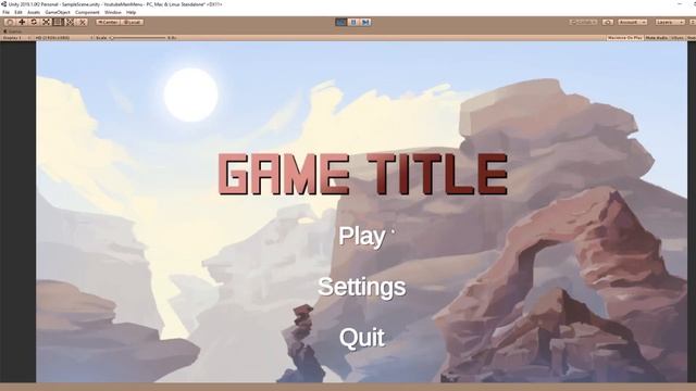 5 Minute MAIN MENU Unity Tutorial смотреть онлайн
