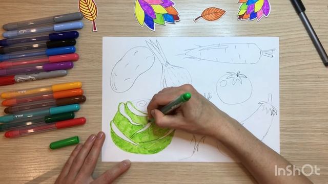 Овощи рисунок. Овощи рисунок для детей. Как нарисовать овощи. Продукты рисунок. смотреть онлайн