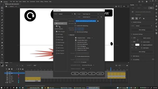 Save and Publish .fla / .swc/ .swf files - Animate смотреть онлайн