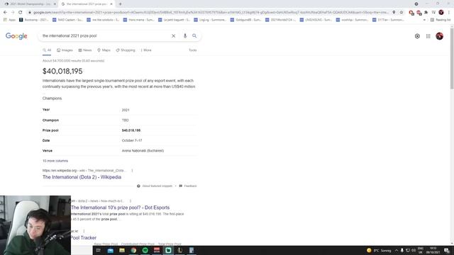 Caedrel Cant Believe The Difference In League and Dota's Prize Pool - Worlds v The International!!! смотреть онлайн