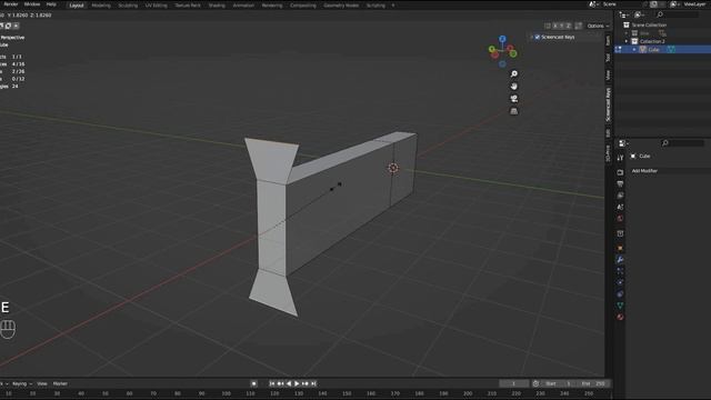 Как экструировать несколько ребер сохраняя толщину в Blender смотреть онлайн