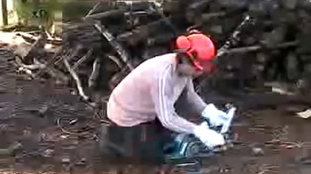 Starting The Chainsaw