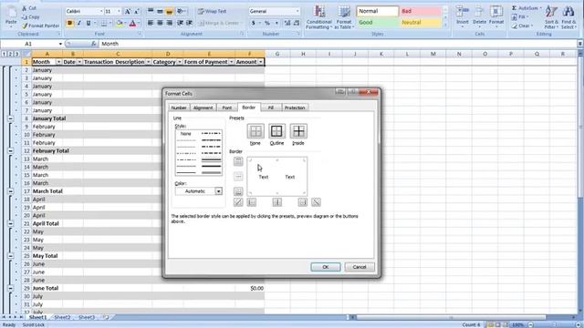 How to Create a Daily Expense Record in Microsoft Excel 2007 смотреть онлайн