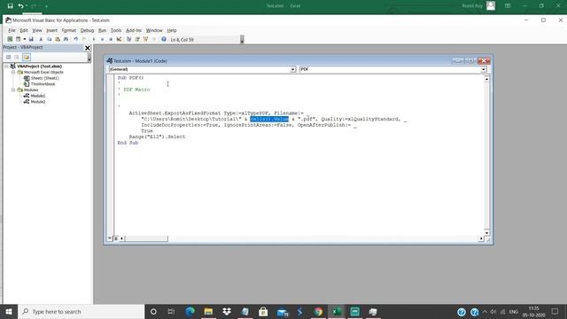 Convert Excel to PDF with a Button using Excel Macro смотреть онлайн