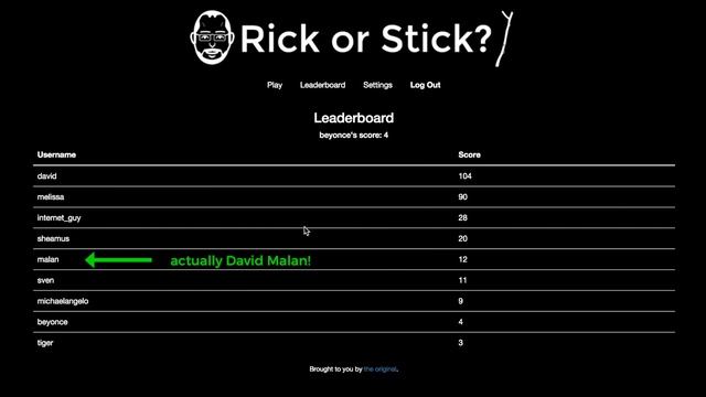 HOT NEW GAME! Rick or Stick? My CS50 Final Project смотреть онлайн