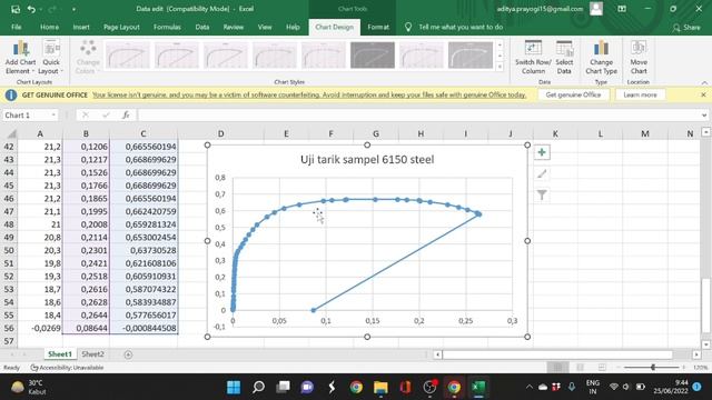 Tutorial Membuat Grafik Uji Tarik Menggunakan Ms. Excel [Part 1] смотреть онлайн