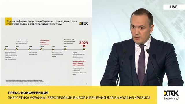 Рынок электроэнергетики Украины и планы реформирования: пресс-конференция Максима Тимченко смотреть онлайн