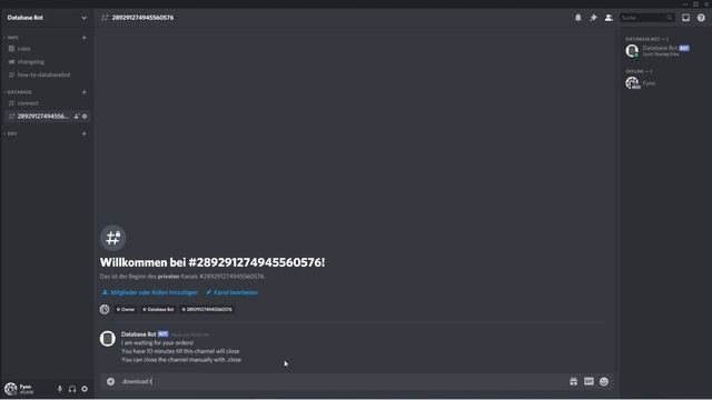 DatabaseBot (discord.py) Python Discord Bot смотреть онлайн