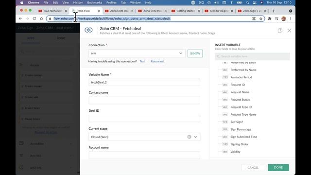 Zoho API Feedback Zoho Sign to Zoho CRM Data Process Example Zoho Please Help! смотреть онлайн