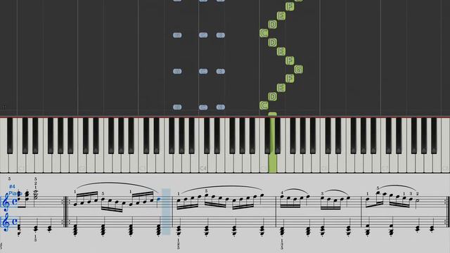 Carl Czerny - Practical Exercises for Beginners Op. 599 No. 27 - Easy Piano Tutorial смотреть онлайн