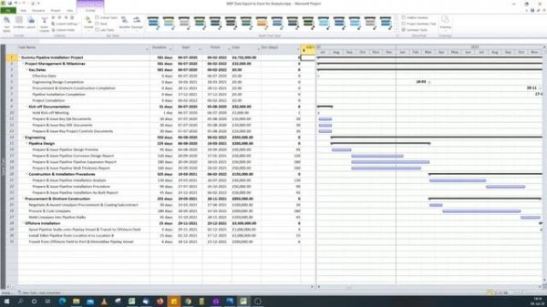 How to Export Microsoft Project Data to Excel for Analysis
