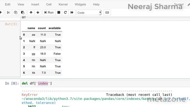 How to remove or drop index from dataframe in python pandas ? смотреть онлайн