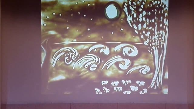 Песочная анимация Тамара Сачко на стихотворение М. Языкова "Ночь светла". смотреть онлайн