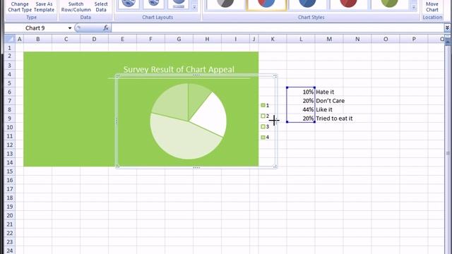 Excel 2007 Tutorial Presentation of Data for Reports (Style 1, Part 1: Pie Chart) смотреть онлайн