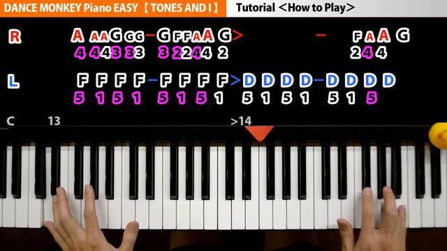 TONES AND I（DANCE MONKEY）PIANO TUTORIAL EASY｜K2 смотреть онлайн