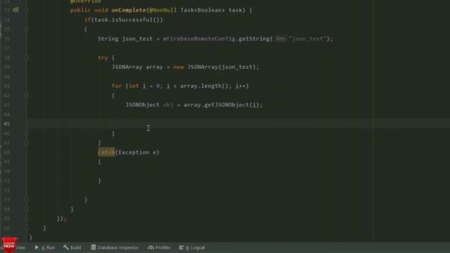 Json Parsing using Firebase Remote config смотреть онлайн