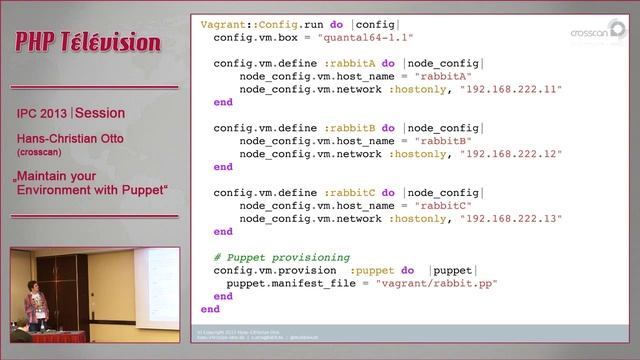 Maintain your Environment with Puppet - Hans Christian Otto | IPC13 смотреть онлайн