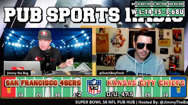 Super Bowl 58 Picks Kansas City Chiefs vs San Francisco 49ers | NFL Pub Hub | Monday, February 5th смотреть онлайн