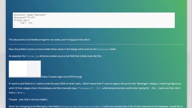 Django admin page: Customize dictionary (JSONField) of IDs through multiple Models selects inste... смотреть онлайн