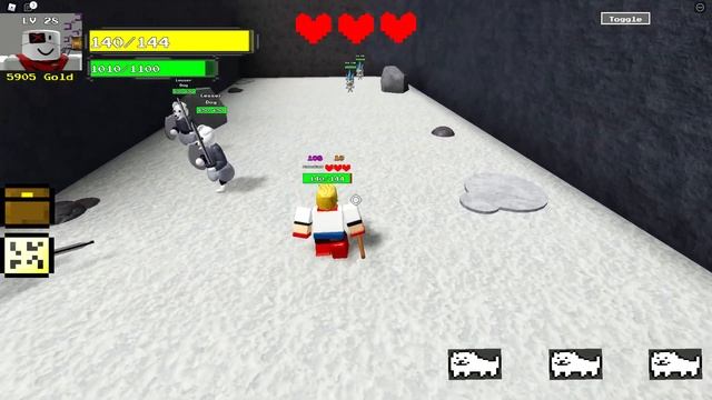 Undertale Dungeons | Snowdin Hard (Papyrus and Mad Mew Mew) смотреть онлайн
