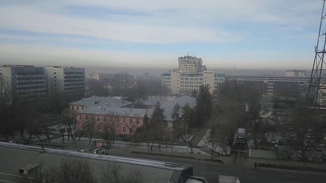 Жуткий смог на городом Алматы!Terrible smog in the city of Almaty! смотреть онлайн