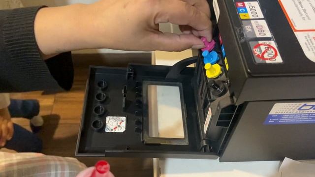 how to refill Brother DCP- T420w colour cartridge смотреть онлайн