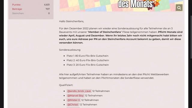 Sonderauslosung Bauevent des Monats 2022 смотреть онлайн