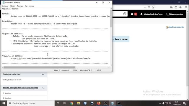 Integrar SonarQube en Jenkins usando Docker. Despliegue Spring Boot - Gradle смотреть онлайн