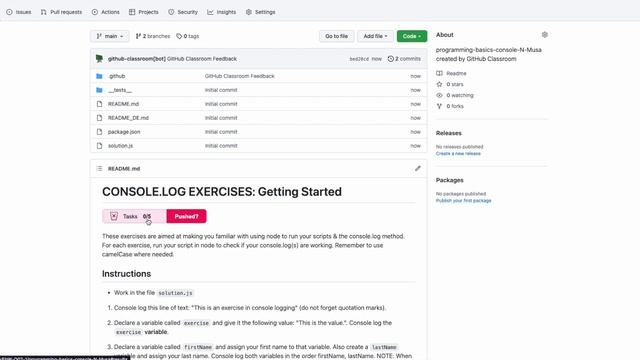 GitHub Classroom Assignments смотреть онлайн