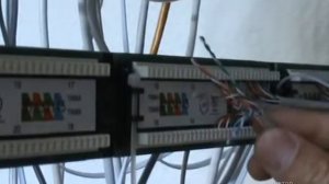 Коммутацияпровода UTP к патч - панели