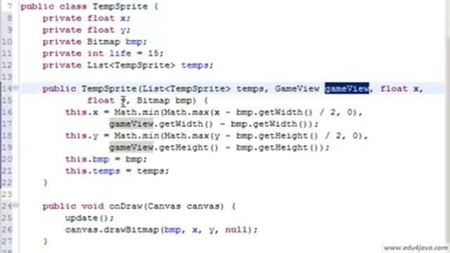Android Game development 8. Temporary Sprites. смотреть онлайн