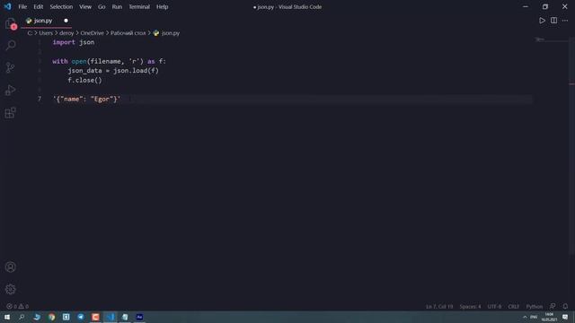 JSON | хранение информации в python смотреть онлайн