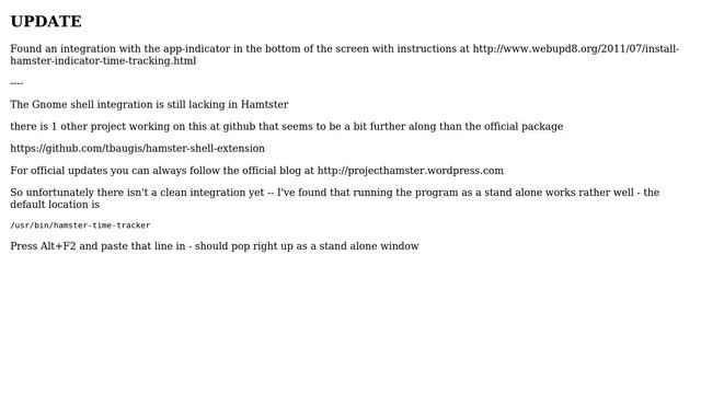 How to \*use\* Hamster with the GNOME shell? (2 Solutions!!) смотреть онлайн