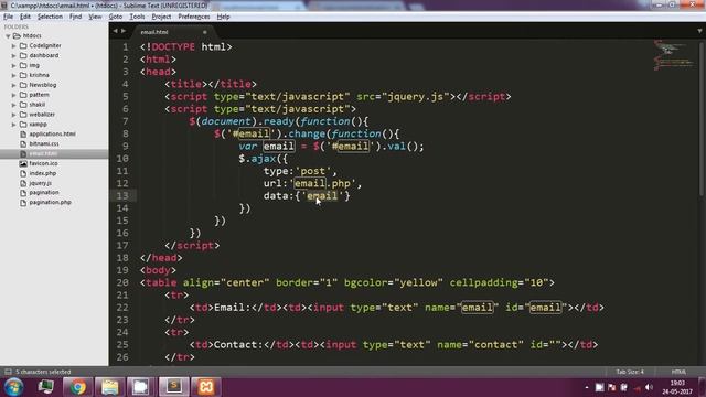 email check with ajax in hindi using php смотреть онлайн