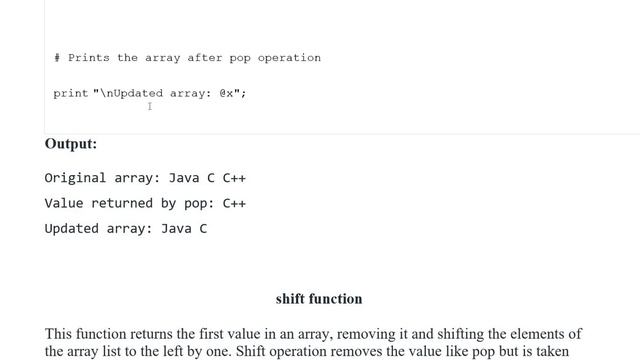 Perl | Arrays смотреть онлайн