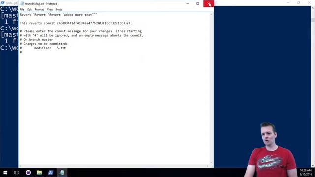 Git Reset HEAD - No Edit - No VIM - In git Shell смотреть онлайн