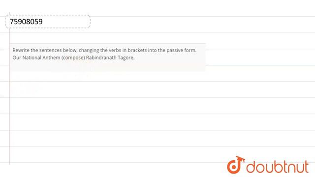 Rewrite the sentences below, changing the verbs in brackets into the passive form.Our National ... смотреть онлайн