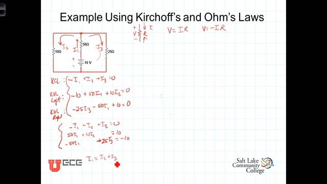 E2 2 1 KVL KCL 2 Loops 1 node смотреть онлайн