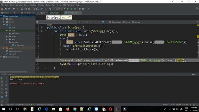 Switching Date format in java смотреть онлайн